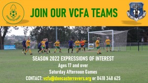 DRSC VCFA 2022 Players Advert